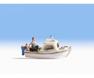 NOCH 16822 HO Scale Motorboat With Sailor