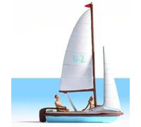 Noch 16824 Sailing Boat HO Gauge Figures Set