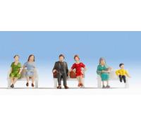 NOCH Sitting People (6) Hobby Figure Set HO Gauge Scenics 18131