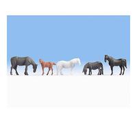 NOCH 18215 Horses (5) Hobby Figure Set
