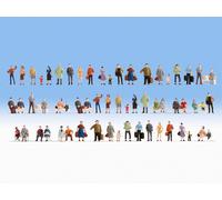 NOCH 18401 HO Scale Hobby Series - Set Of 60 Standing And Sitting Characters