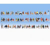 NOCH 18402 HO Scale Hobby Series - Set Of 60 Seated People (Without Benches)