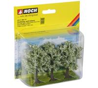 Noch 25111 8 cm High White Fruit Trees Landscape Modelling (3-Piece)