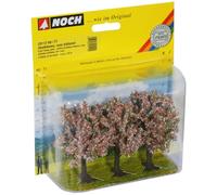 Noch 25112 8 cm High Pink Fruit Trees Landscape Modelling (3-Piece)