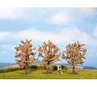 NOCH Pink Fruit (3) Classic Trees 8cm HO Gauge Scenics 25112