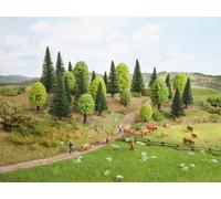 NOCH 26911 Hobby Series: Set Of Trees (4 Pcs) And Pines (6 Pcs) (Height 5-14 Cm)