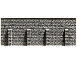 NOCH 34856 Scale N Stone Retaining Wall With Pillars Cm 19.8 X 7.4
