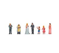 NOCH Figure Set "Wedding", Standing Figures, Model Making 1:160 Made of Plastic for Track N Perfect for Dioramas