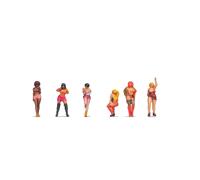 NOCH Lightweight women's standing and moving figures, 1:160 N made of plastic for model making and dioramas