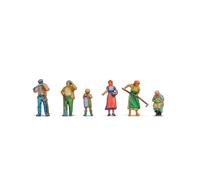 NOCH Farmers 3D Master Figure Set Plastic for Model Railway in Scale 1:160 (N) Perfect for Country Life Dioramas