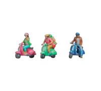 Noch 35835 N Gauge Scooter Riders (3) 3D Master Figure Set