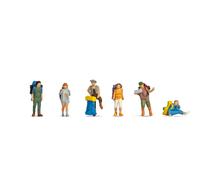 Noch® Backpacker and Hiker, Model Figures, 1:160 (N) Hand-Colored for