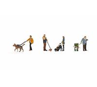 Noch 36471 Dog Walkers (4) Figure Set
