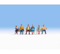 NOCH 36532 Scale N Sitting Characters Pcs. 6 (Without Benches)