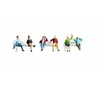 NOCH 36540 Scale N People Sitting (Without Benches)