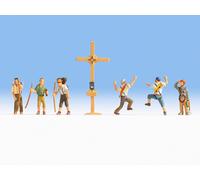 NOCH 36874 Scale N Mountain Climber Ed Mountaineers With Cross