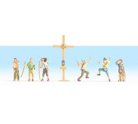 Noch 45874 Mountain Hikers (6) and Cross Figure Set