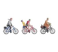 NOCH Model Railroad Figure Set for TT Track, Posable, Hand-Colored, 1:120