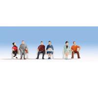 Noch 47130 Sitting People (6) Hobby Figure Set TT Scale