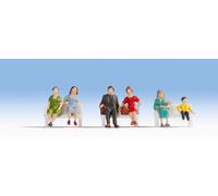 Noch 47131 Sitting People (6) Hobby Figure Set TT Scale