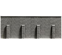 NOCH 58057 HO Scale Stone Retaining Wall With Pillars 66.8 X 12.5 Cm