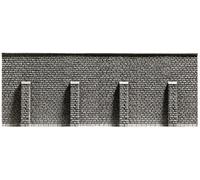 NOCH 58057 HO Scale Stone Retaining Wall With Pillars 66.8 X 12.5 Cm