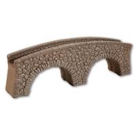 NOCH 58692 HO Scale Stone Bridge With Two Arches (Already Built)