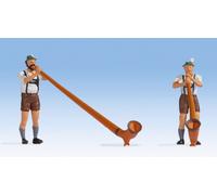 Noch 15579 Alpine Horn Players (3) Figure Set
