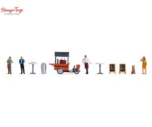 Noch At the Coffee Stall Themed Figure Set - 1:87 HO / OO Gauge