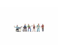NOCH Band, Hand-Colored Figurines Made of Plastic, for Die N Gauge IN Scale