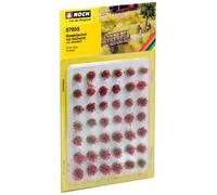 NOCH Blooming Red Grass Tufts Mini Set 6mm (42) HO Gauge Scenics 07035