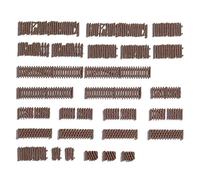 NOCH Brown Garden Fences For N Scale Model Railway, 72 Hand-Colored Parts