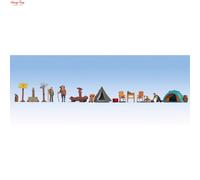 Noch Figure Set 16201 – Camping Mini Figures for HO Track Model Making