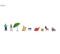 Noch Camping Trip (4) & Accessories Figure Set - 1:87