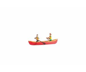 NOCH Canoe, Mini-Deko for Modelmaking And DIY Projects, Mit 2 Kanufahrer-Figuren