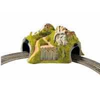 NOCH Hand-Colored 2-Track Curved Corner Tunnel for N Scale Model Trains