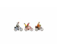 NOCH® Cyclists, Hand-Painted Figures, Ideal For Model Railroads In N Scale