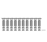 NOCH Easy Track Support Post Set For Model Railway Layouts TT N, H0