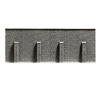 Noch® Retaining Wall 'Extra Long', Perfect Stone Wall for H0 Model Making, Foam