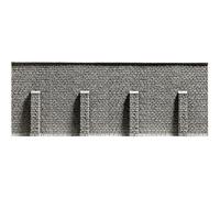 Noch® Retaining Wall 'Extra Long', Perfect Stone Wall for H0 Model Making, Foam