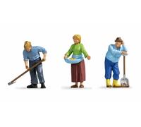 NOCH Farmers With Moving Figures, Ideal For Village And Nature Scenes In Gauge G