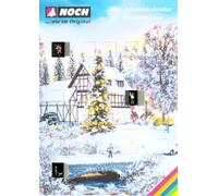 NOCH Figure Advent Calendar with 28 Figures, Hand Coloured, for N Gauge, Ideal as a Gift or as a Collector's Item