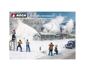 NOCH Figure Advent Calendar with 28 Figures, Hand Coloured, for N Gauge, Ideal as a Gift or as a Collector's Item