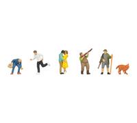 NOCH Figure Set„ IN The Forest “, Hand-Colored Unpainted, Ideal for H0