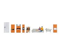NOCH Figure Theme World "Living Room", Detailed Miniatures for Model Making Living Room in Gauge H0 Perfect for Dioramas and Model Landscapes
