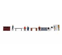 NOCH Figuren-Themenwelt„Office “, Set With Unpainted, Accessory for Gauge H0
