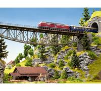 NOCH Fish Belly Bridge With Bridge Heads, Ideal For Model Railway, Gauge H0