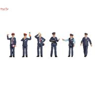 NOCH H0 French Train Officers French Charm 6 Figures for Gauge H0 Unique Details