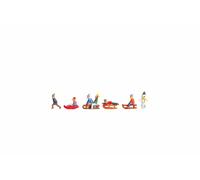 Noch 15819 Children in the Snow (6) and Accessories Figure Set