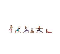Noch 15888 Characters: Women Practicing Yoga Scale 1:87 H0